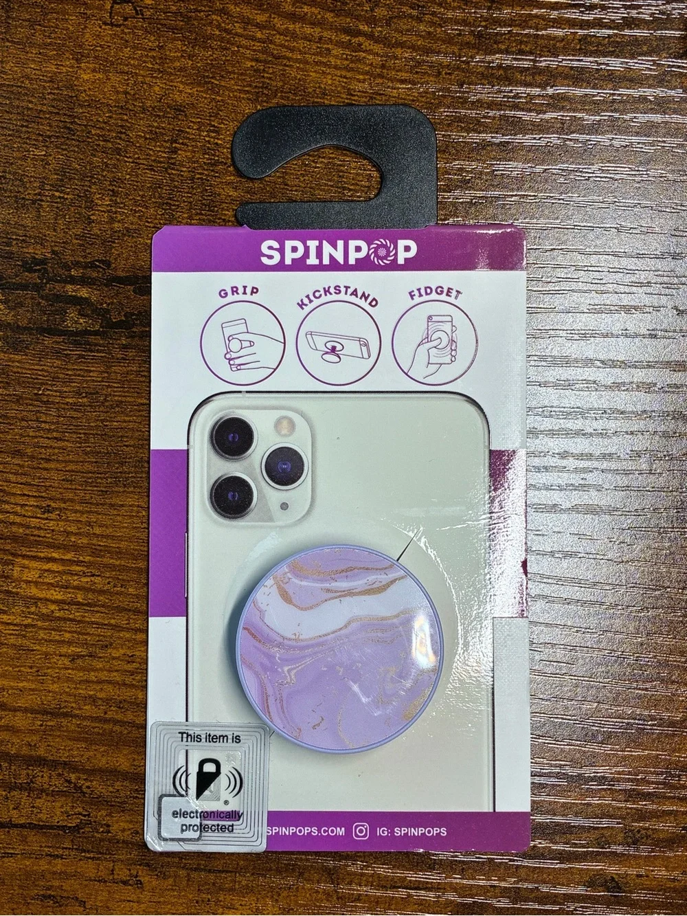 Marble Lavender Phone Grip & Kickstand